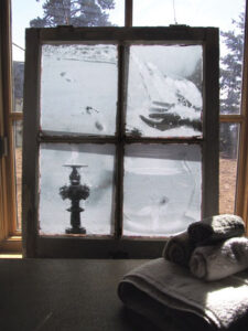 Try This: Projects for the Bathroom: Old Window Frame With Pictures Image